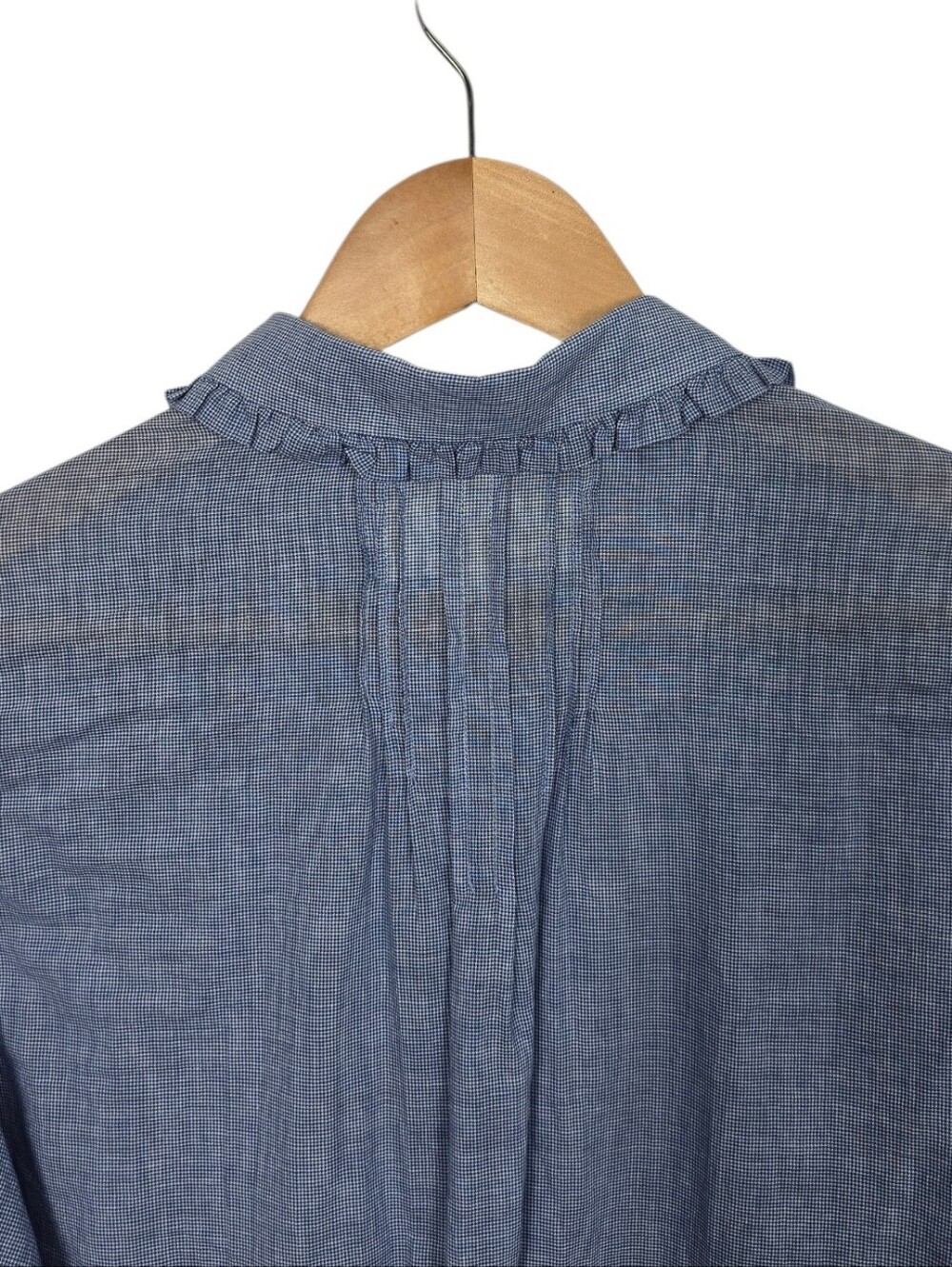 NEW Trovata Birds Of Paradis Gemma Houndstooth Lightweight Top Medium Blue - Picture 10 of 14
